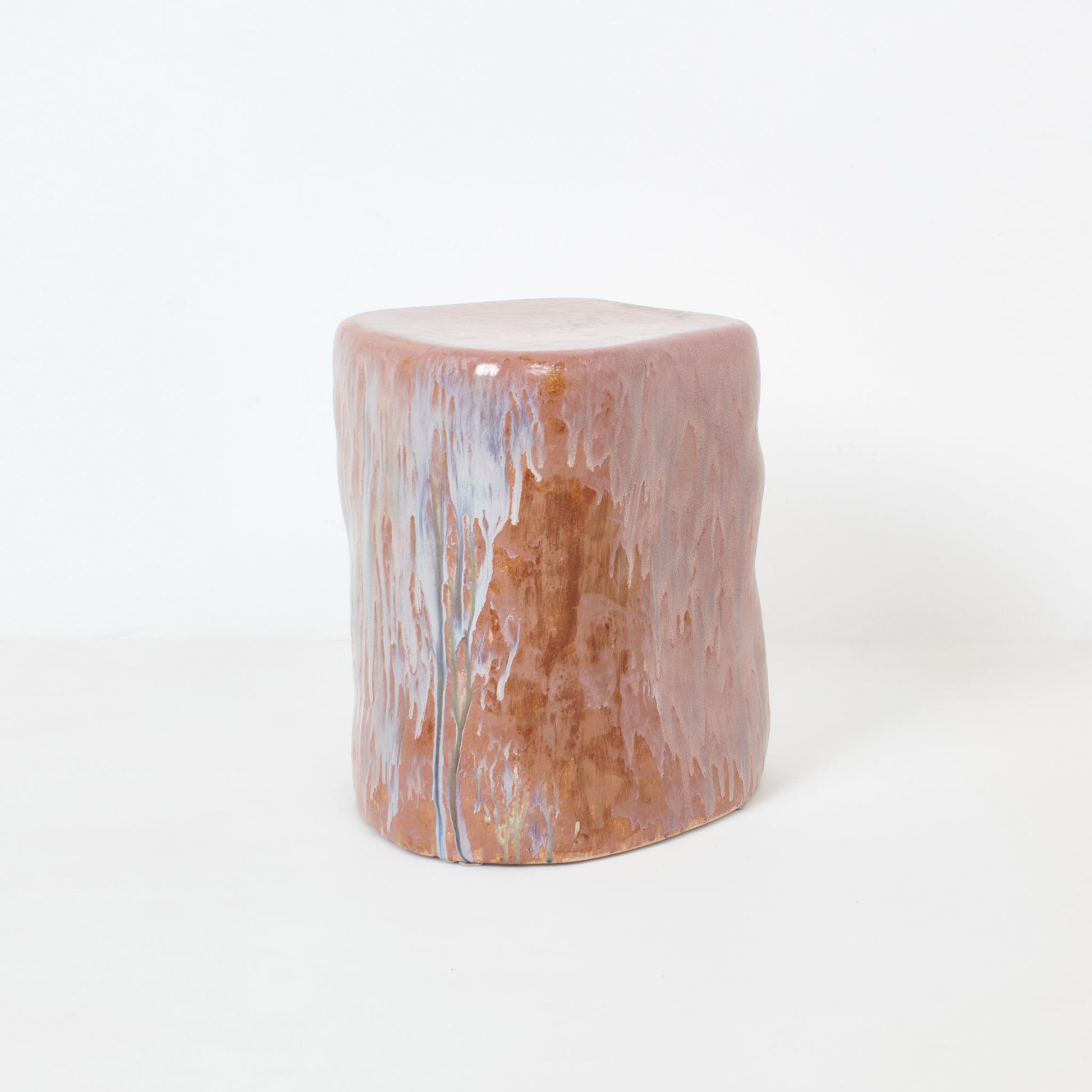 Medium Ceramic Side Table in Petri Pink End Tables