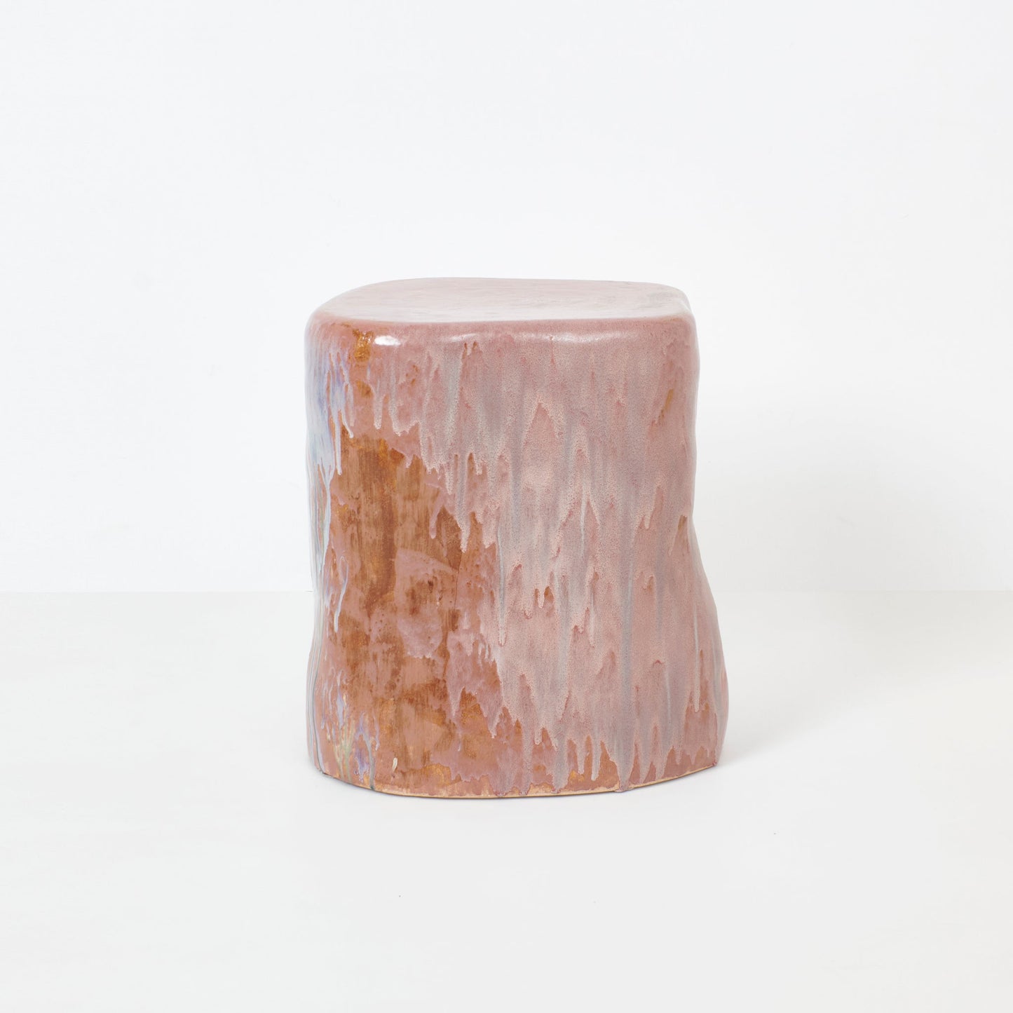Medium Ceramic Side Table in Petri Pink End Tables