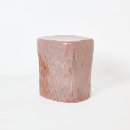 Medium Ceramic Side Table in Petri Pink End Tables