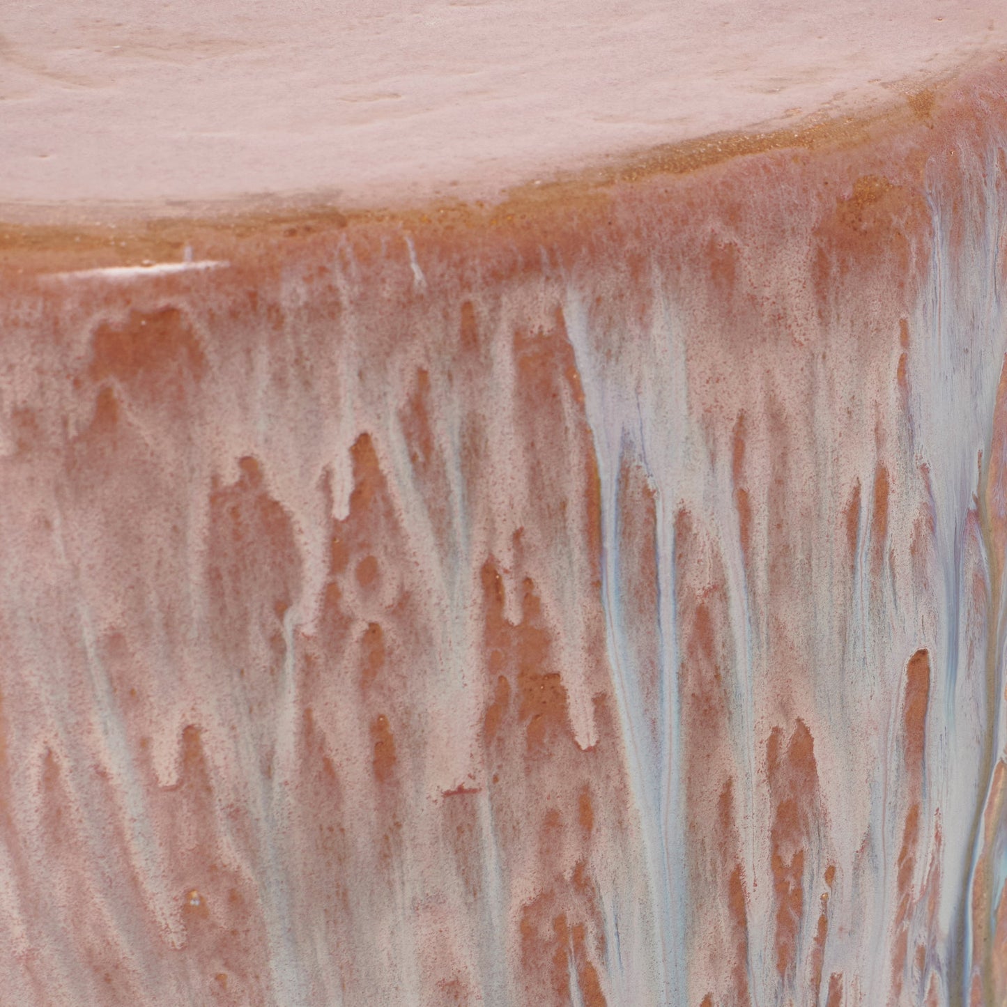 Medium Ceramic Side Table in Petri Pink End Tables