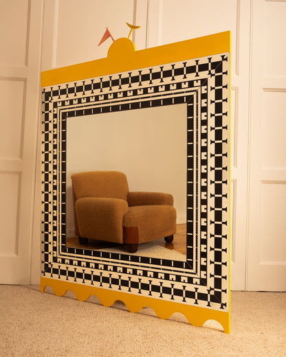 Ollo Wall Mirror by Alessandro Mendini for Museo Alchimia Mirrors