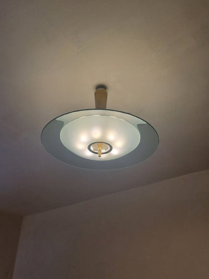 Mod. 1462A Large Ceiling Lamp by Max Ingrand for Fontana Arte, 1955 Flush Mounts