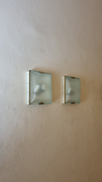 Mod. 1938 Wall Sconces Produced by Fontana Arte, 1968 Sconces