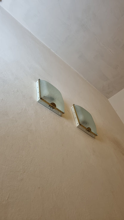 Mod. 1938 Wall Sconces Produced by Fontana Arte, 1968 Sconces