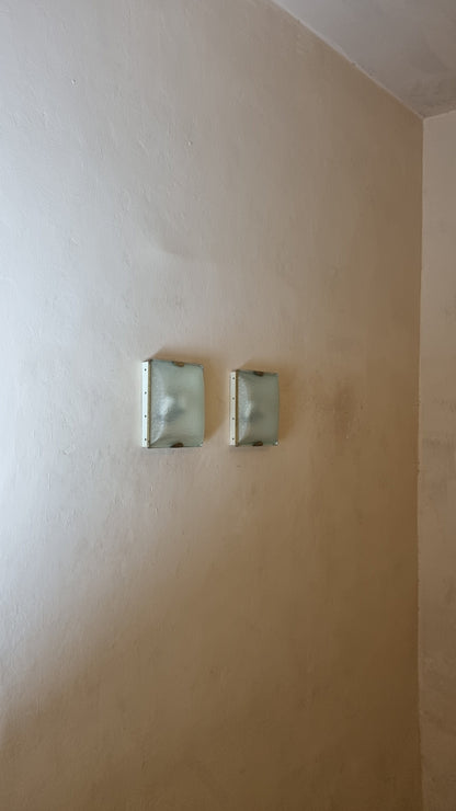 Mod. 1938 Wall Sconces Produced by Fontana Arte, 1968 Sconces