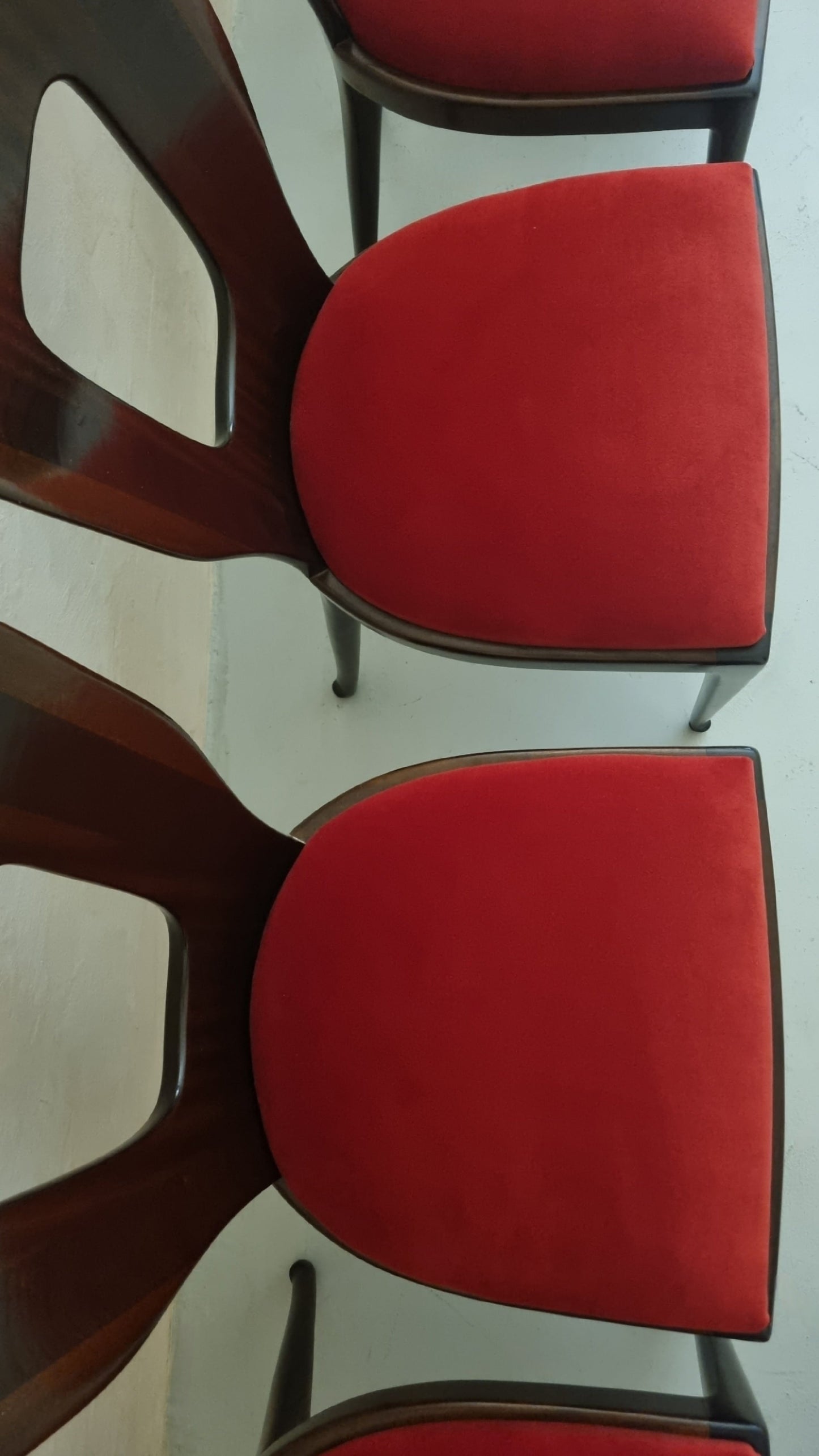 Mod. 7388 Set of 6 Chairs by Osvaldo Borsani for Arredamenti Borsani Varedo Dining Chairs