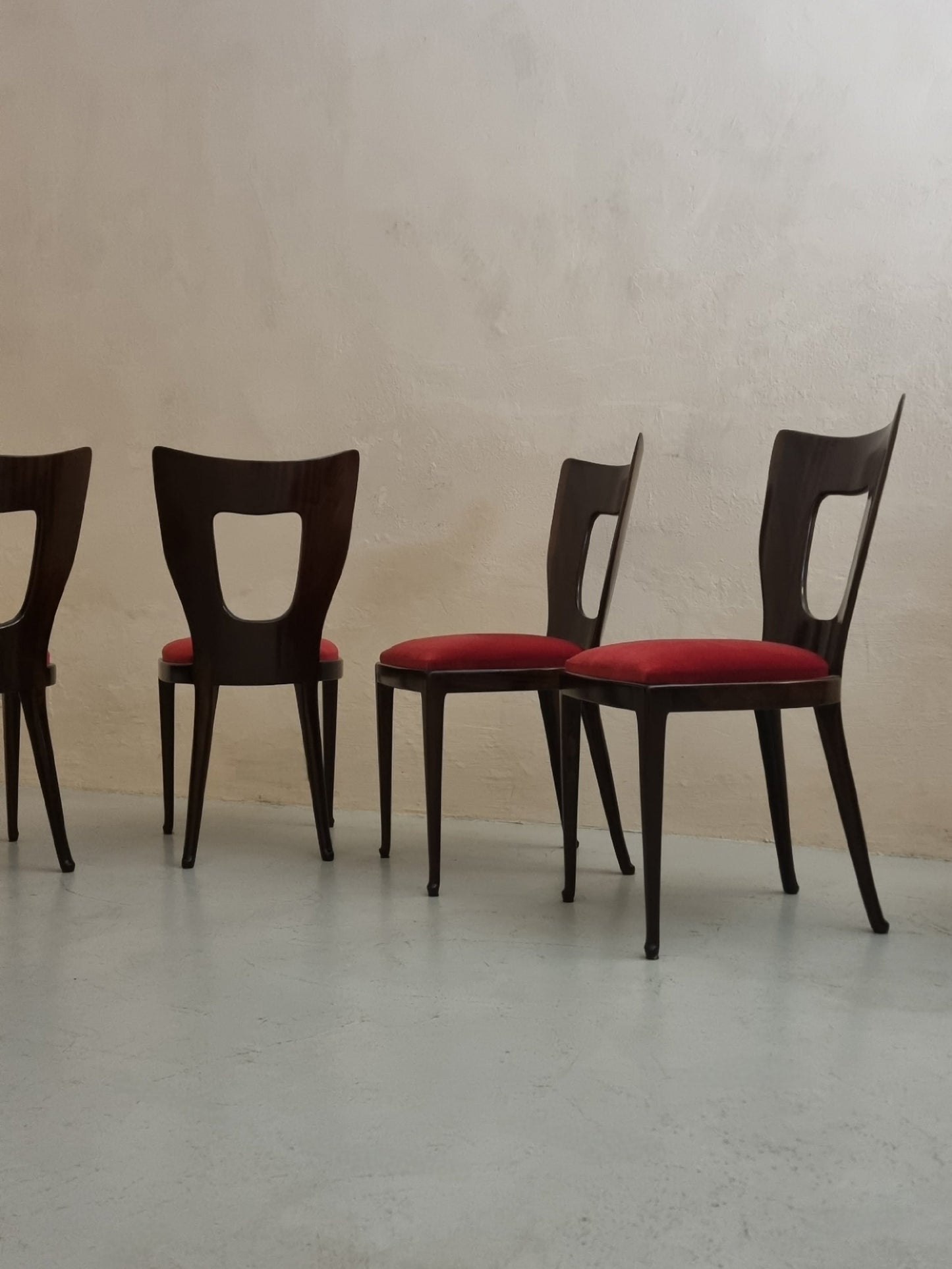 Mod. 7388 Set of 6 Chairs by Osvaldo Borsani for Arredamenti Borsani Varedo Dining Chairs