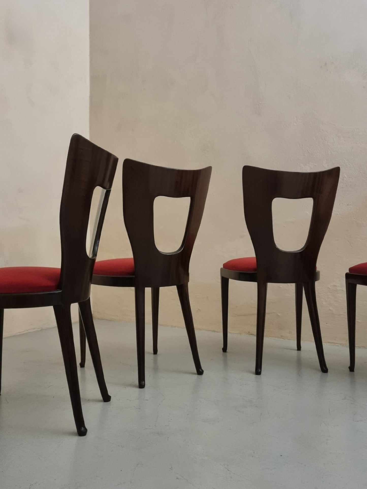 Mod. 7388 Set of 6 Chairs by Osvaldo Borsani for Arredamenti Borsani Varedo Dining Chairs
