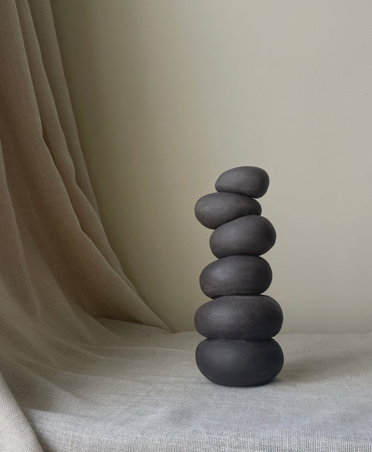 Modder Stacked Miracles by Francoise Jeffrey Sculptures