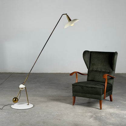 Model 1036 Floor Lamp by Gino Sarfatti for Arteluce 1940s Floor Lamps