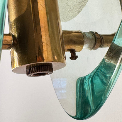Pair of Model 2093 Wall Lights by Max Ingrand for Fontana Arte, 1960s Sconces