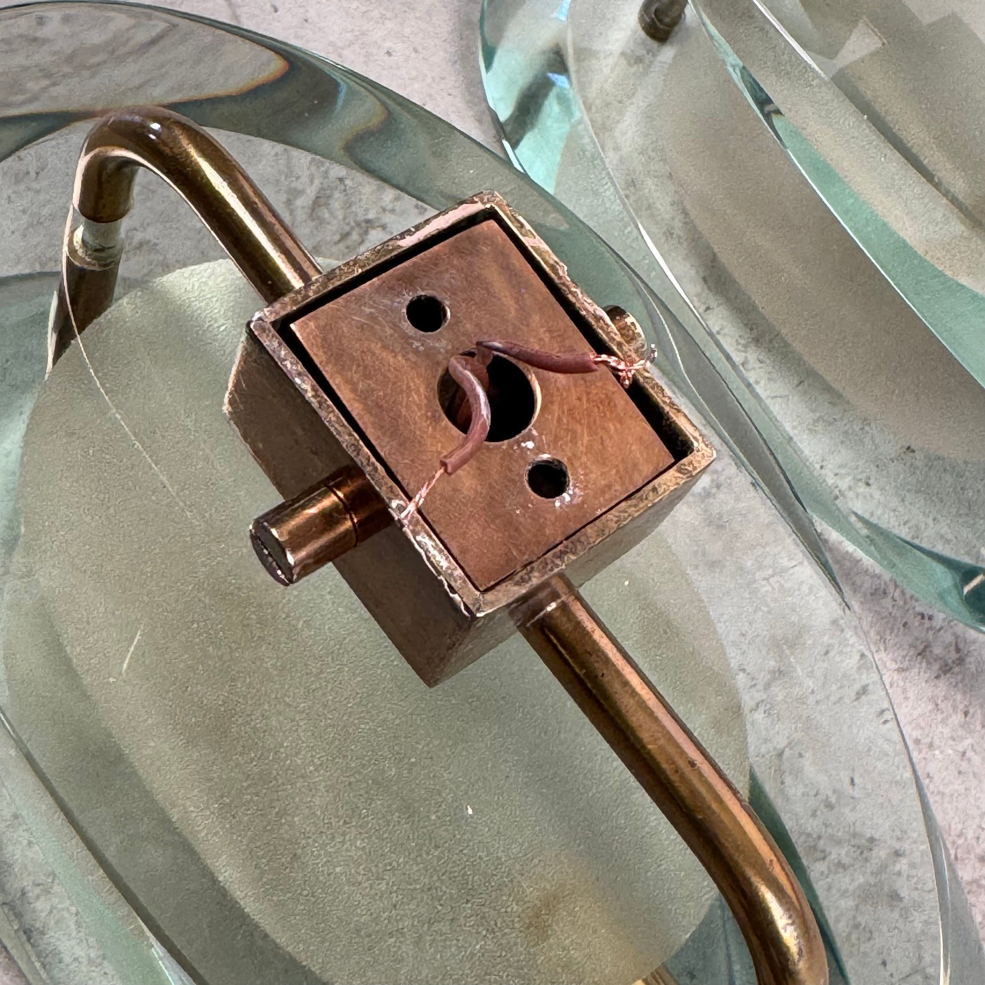 Pair of Model 2093 Wall Lights by Max Ingrand for Fontana Arte, 1960s Sconces