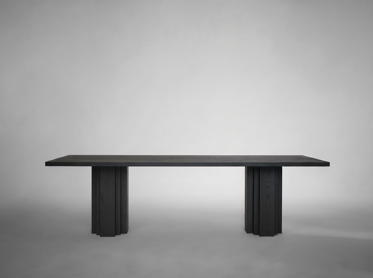 Brut Table by Mokko Amsterdam Dining Tables - Black Oak