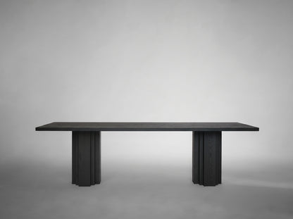 Brut Table by Mokko Amsterdam Dining Tables - Black Oak