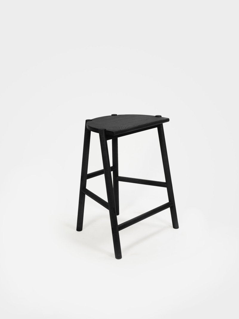 Moon Stool in Black Counter Stools Bar Stools 