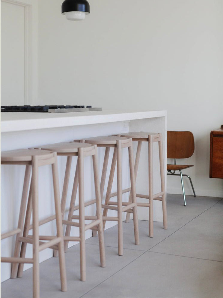 Moon Stool in Nude Counter Stools Bar Stools 