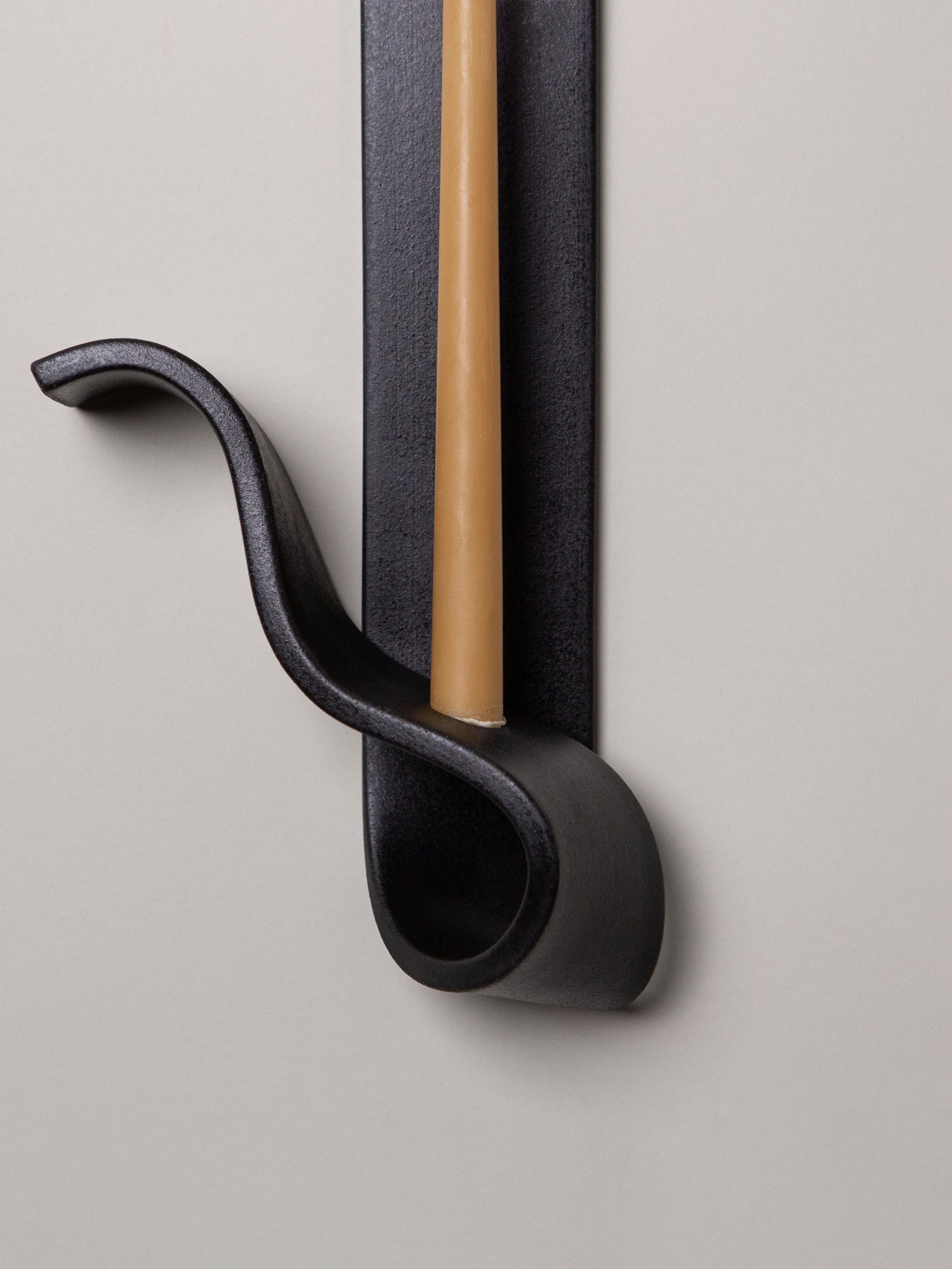 Moonara Candle Sconce, Left by SIN Candle Holders