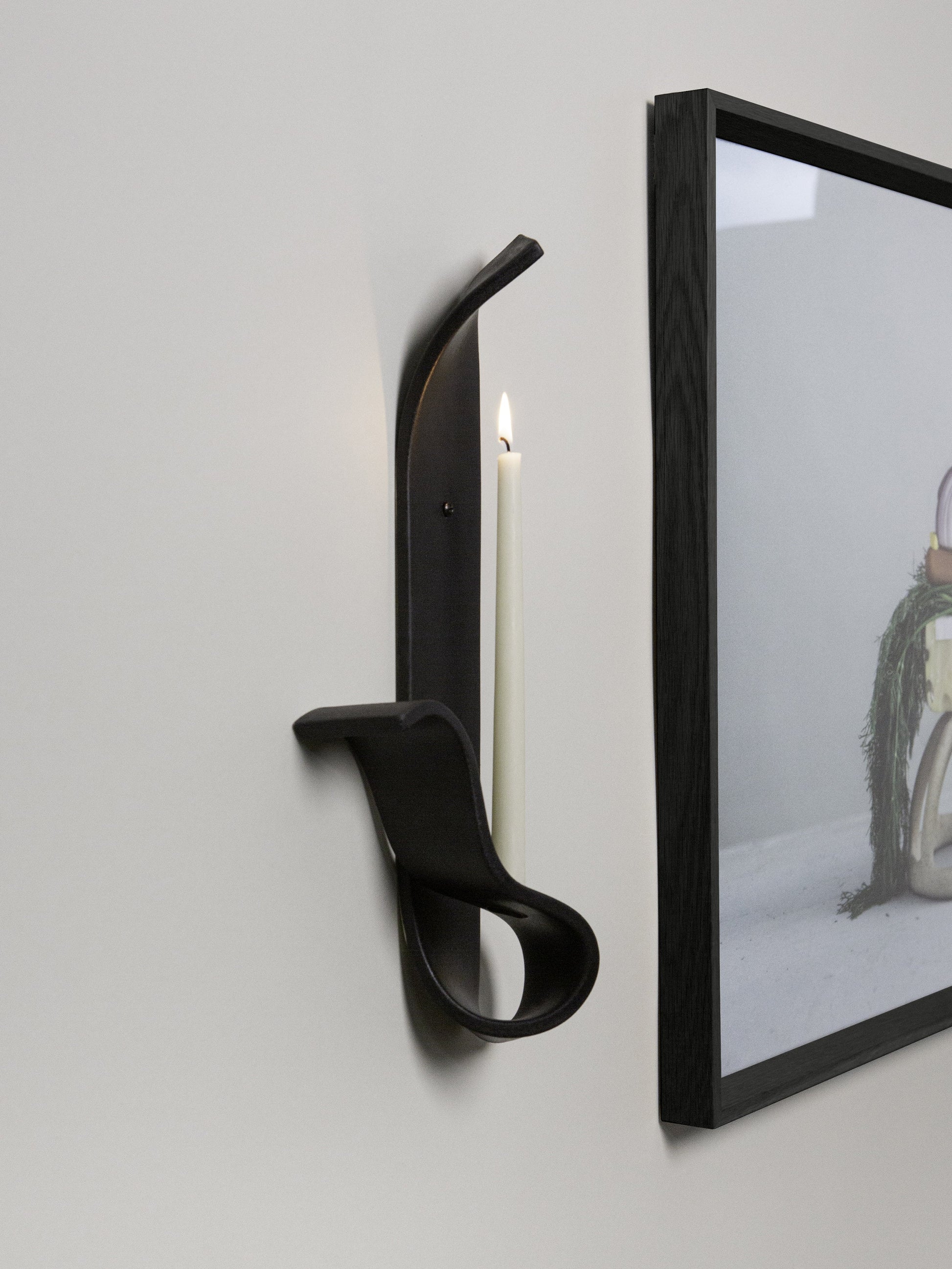 Moonara Candle Sconce, Left by SIN Candle Holders