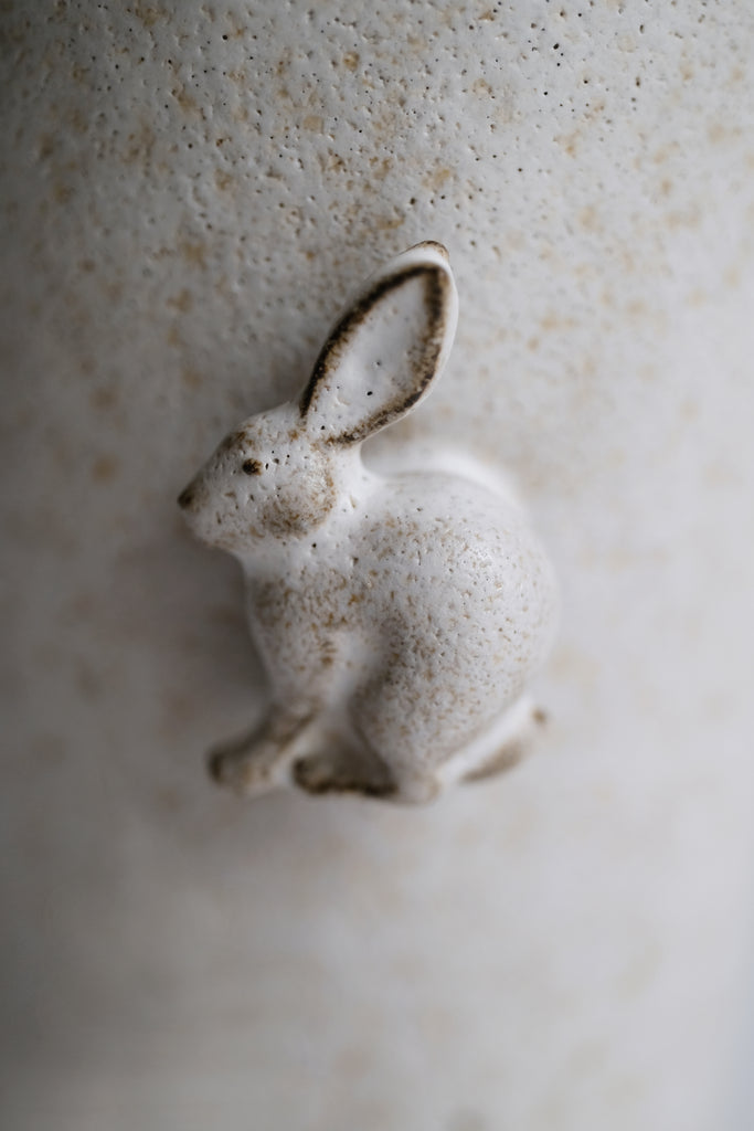 Moonrise Hopping Hare Narrow Vessel Vases