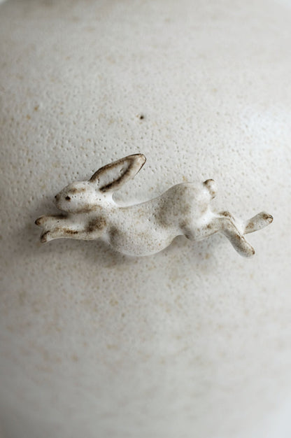 Moonrise Hopping Hare Vessel No.03 Vases