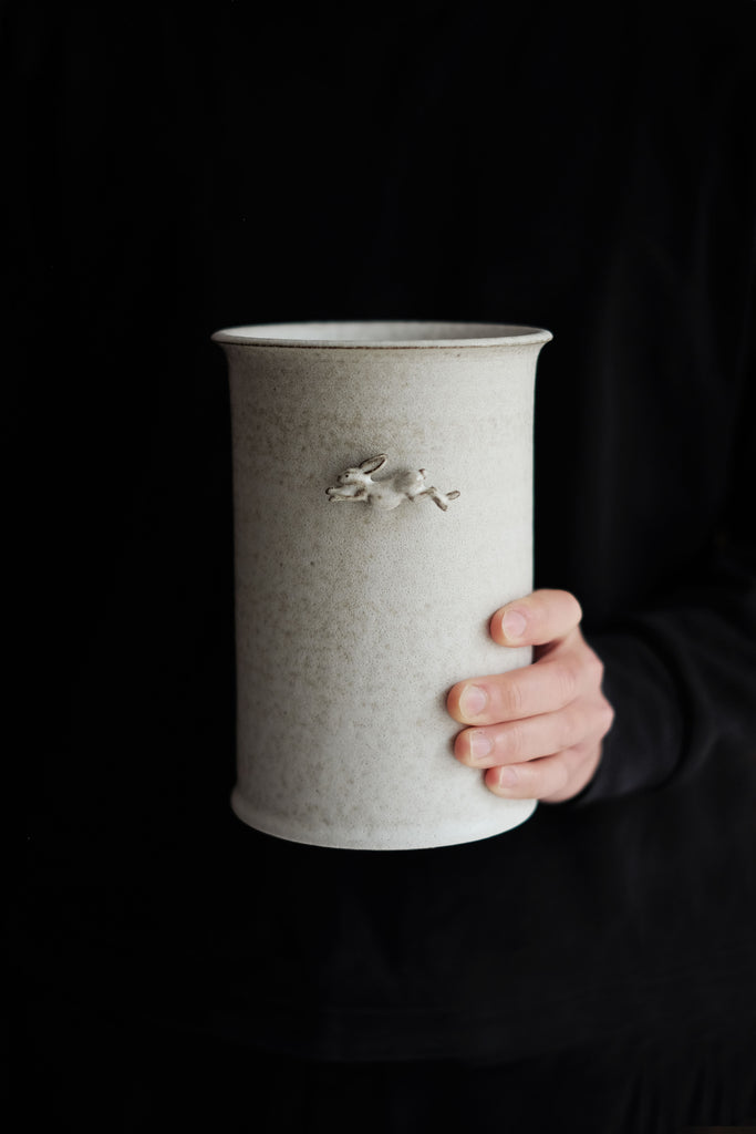Moonrise Hopping Hare Vessel No.10 Vases