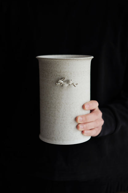 Moonrise Hopping Hare Vessel No.10 Vases