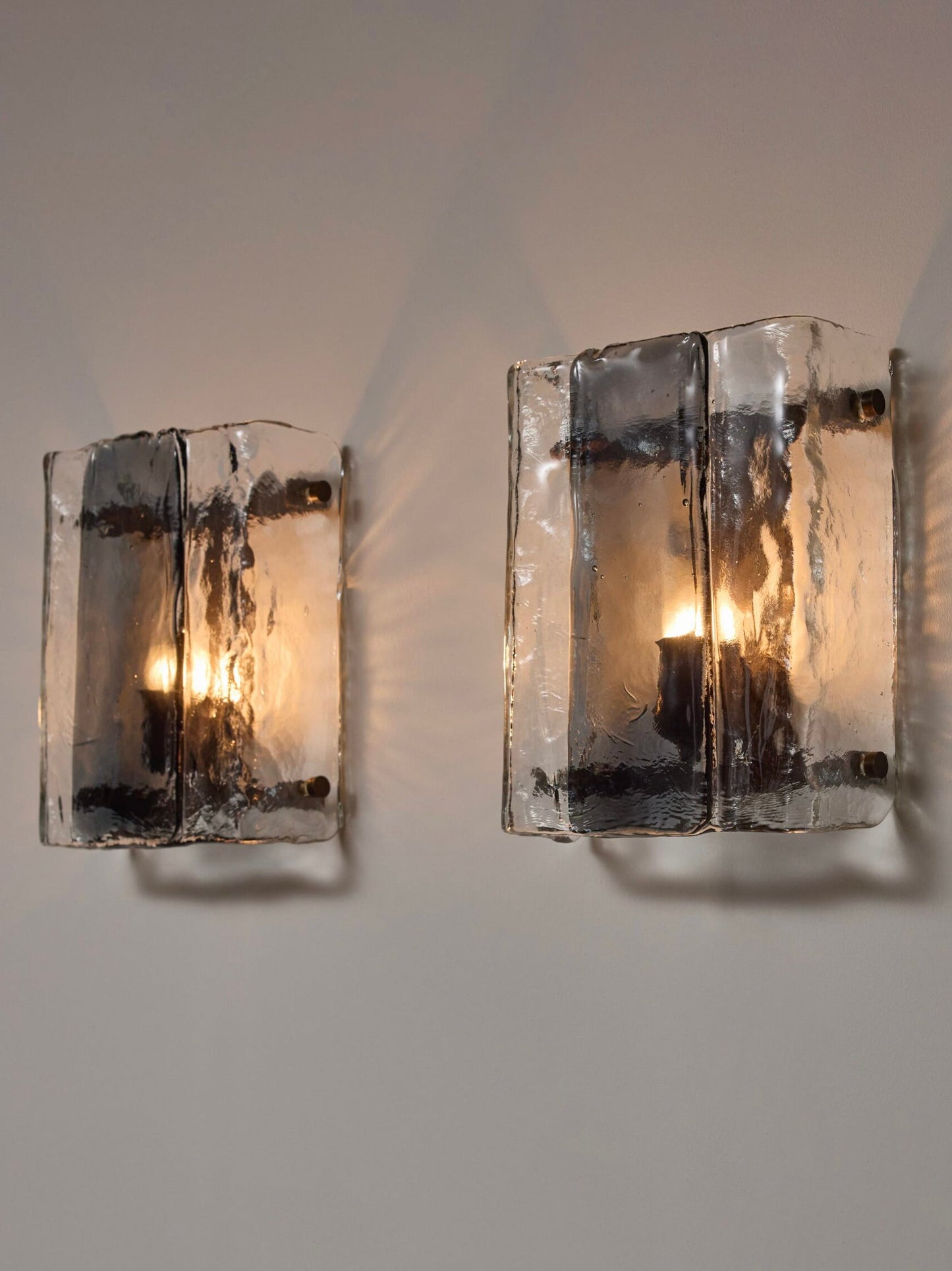 Murano Glass Wall Lamps by Carlo Nason for Mazzega Sconces