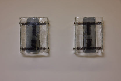Murano Glass Wall Lamps By Carlo Nason For Mazzega Sconces