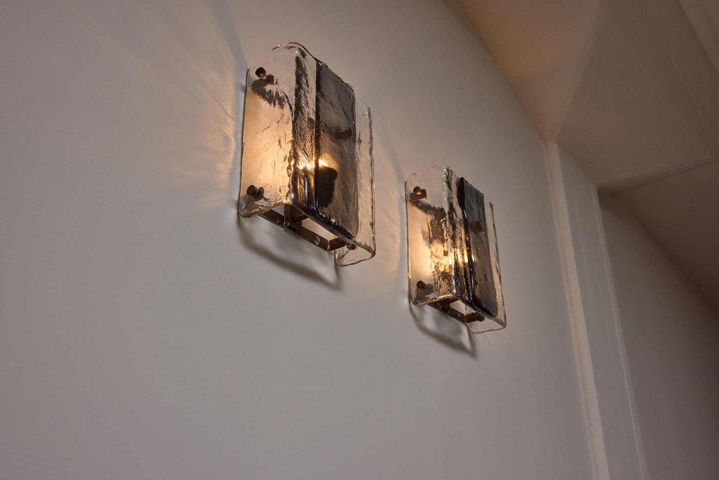 Murano Glass Wall Lamps By Carlo Nason For Mazzega Sconces