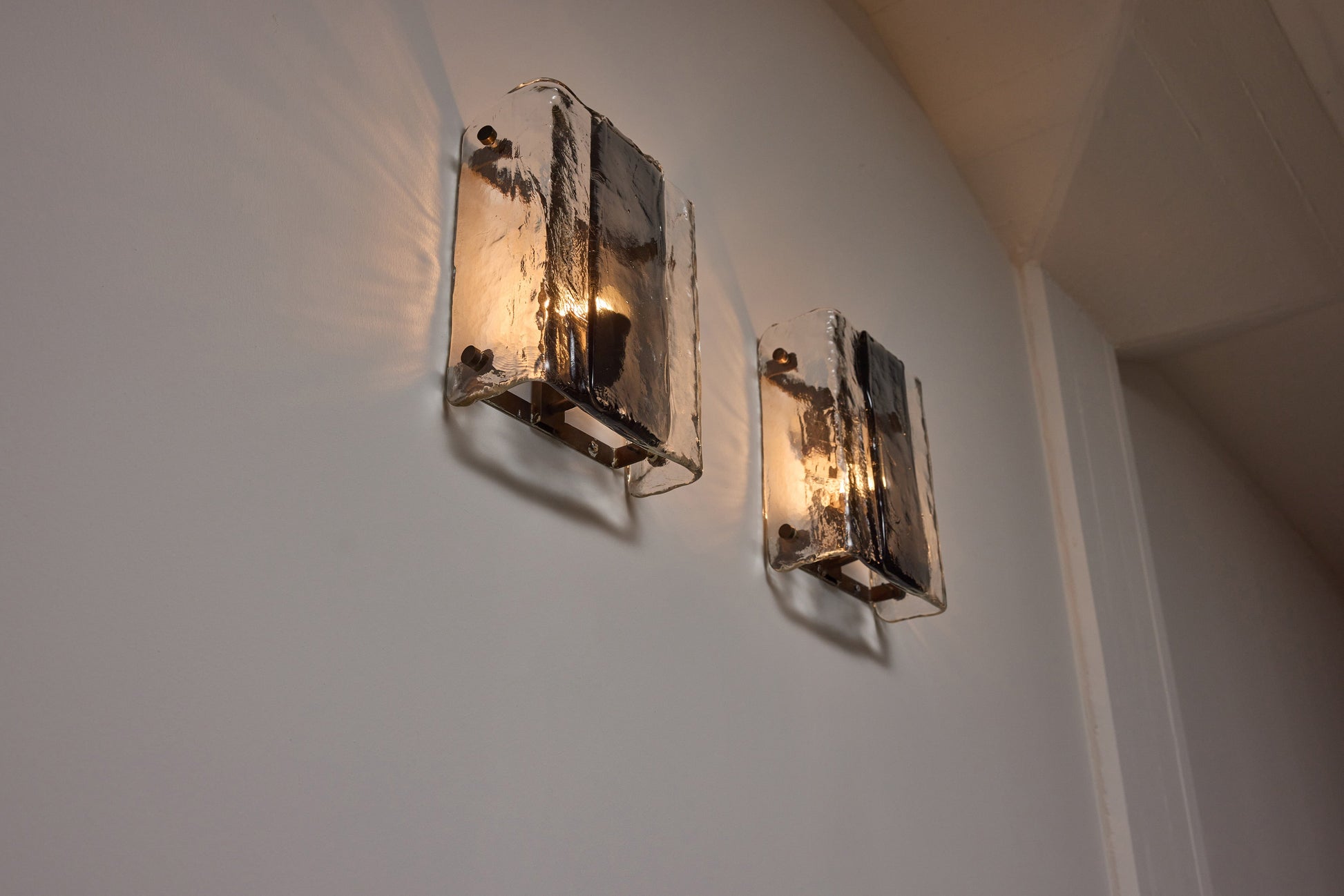 Murano Glass Wall Lamps By Carlo Nason For Mazzega Sconces