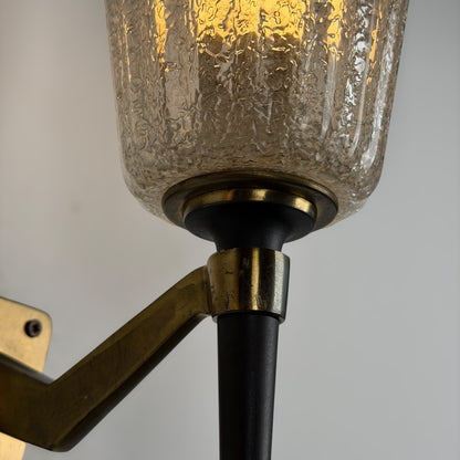 Pair of Large Murano Glass Wall Sconces by Archimede Seguso for Seguso Vetri d'Arte, 1940s Sconces