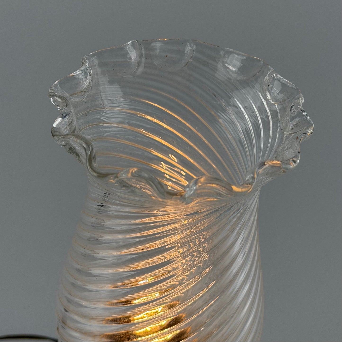 Murano Gold Glass Table Lamp by Archimede Seguso for Seguso Vetri d'Arte, 1940s Table Lamps