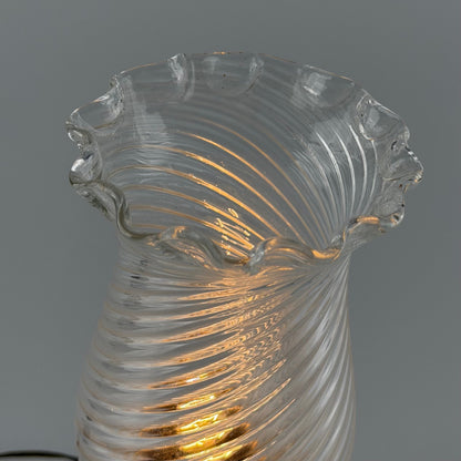 Murano Gold Glass Table Lamp by Archimede Seguso for Seguso Vetri d'Arte, 1940s Table Lamps