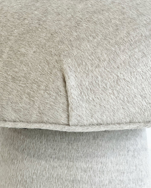 The Forsyth Mushroom Pouf in Loro Piana Alpaca Wool