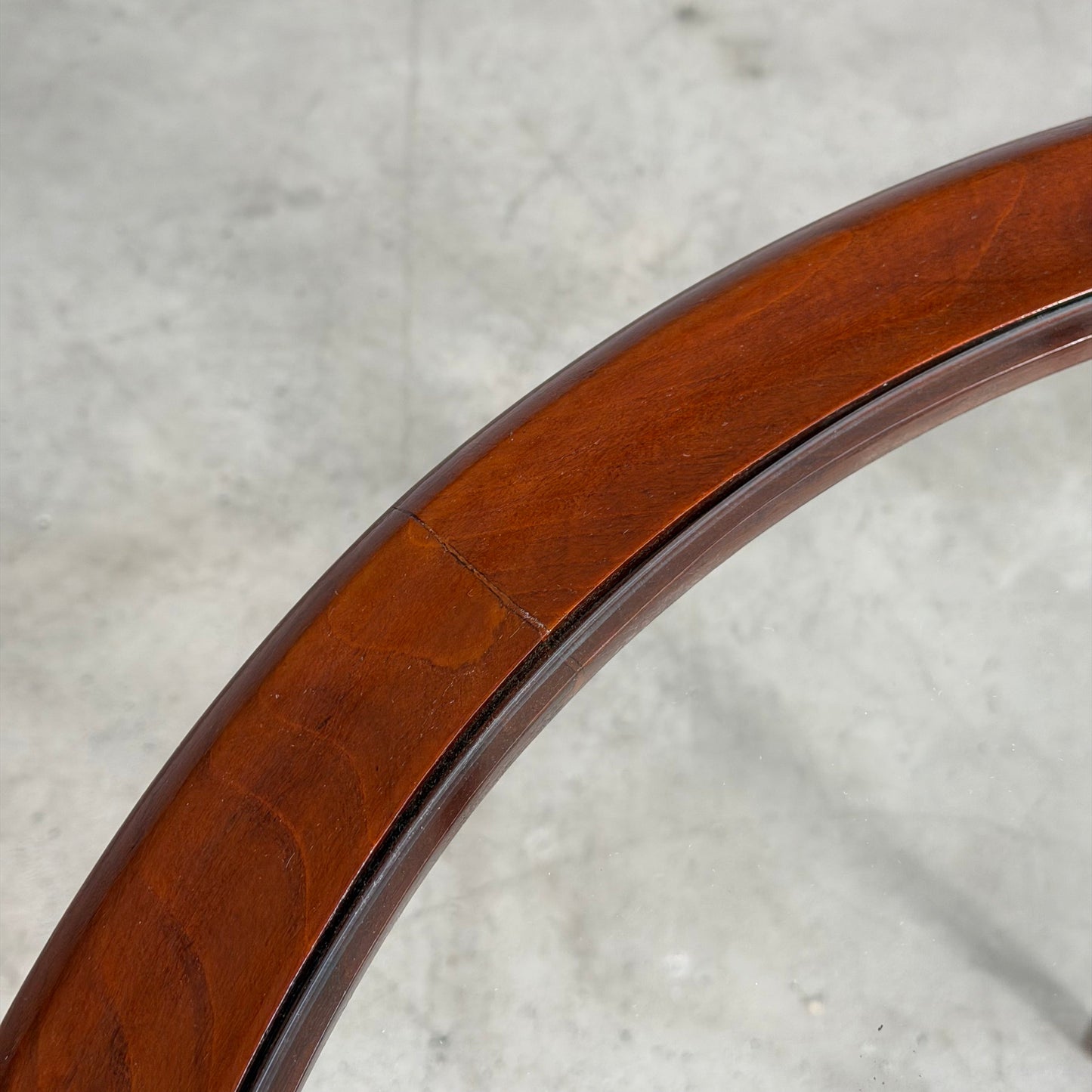 Nicolay Diulgheroff Walnut Round Coffee Table, Italy, 1950s Coffee Tables