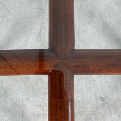 Nicolay Diulgheroff Walnut Round Coffee Table, Italy, 1950s Coffee Tables