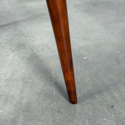 Nicolay Diulgheroff Walnut Round Coffee Table, Italy, 1950s Coffee Tables