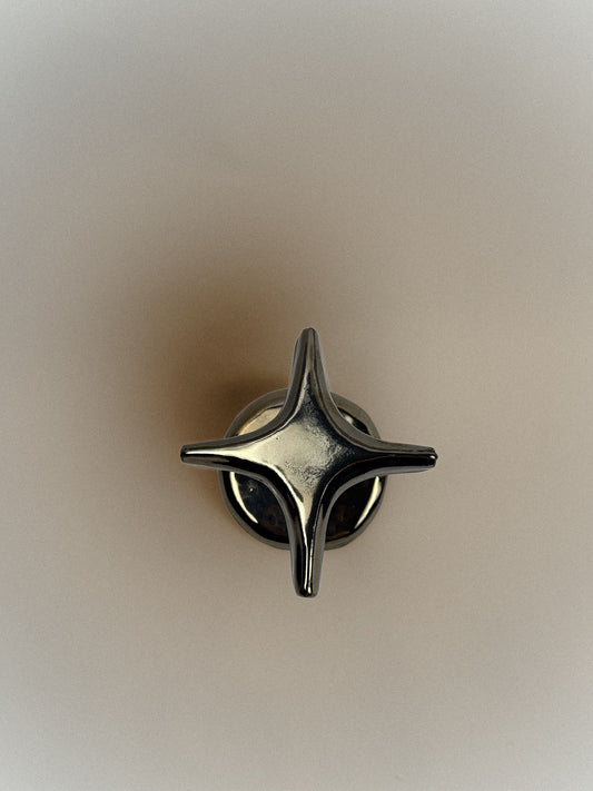 Nina Curtain Tie Back - Chrome Hardware