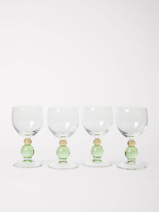 Noam Jade Hazel Wine Glass, Set of 4 Glassware