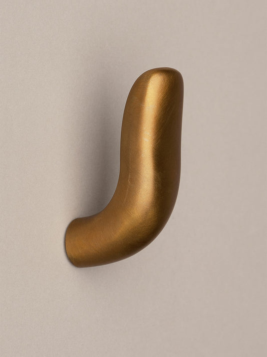 Noor Hook - Amber Brass Hardware