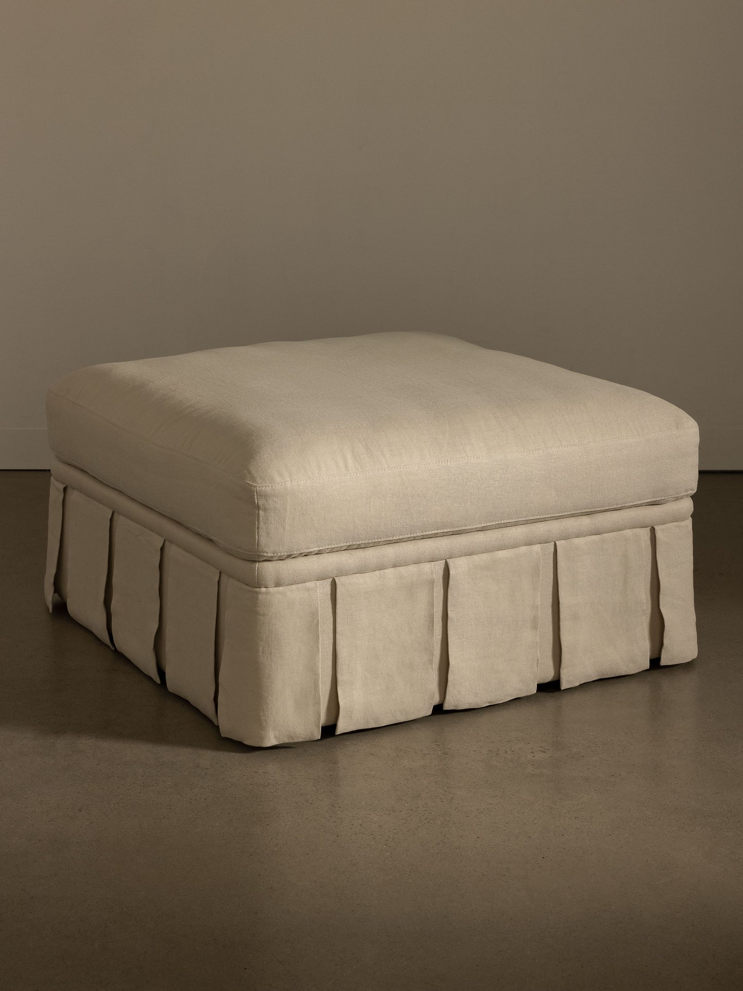 Nora Ottoman Creme Ottomans