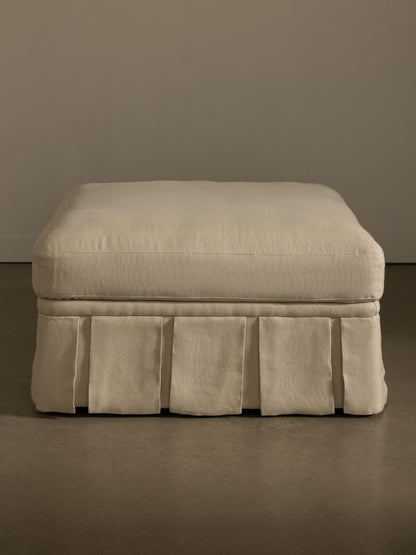 Nora Ottoman Creme Ottomans