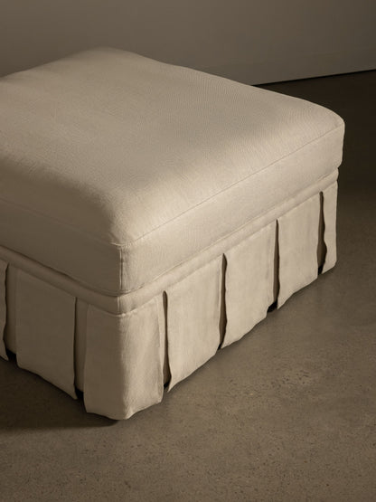 Nora Ottoman Creme Ottomans