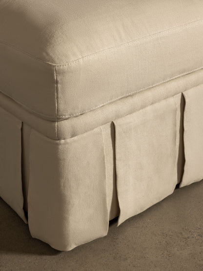 Nora Ottoman Creme Ottomans