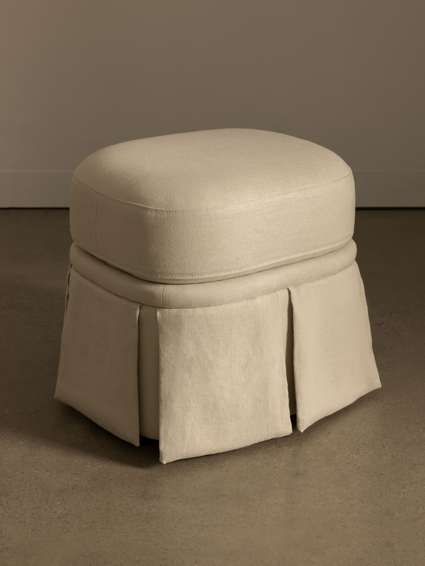 Nora Ottoman Creme Ottomans