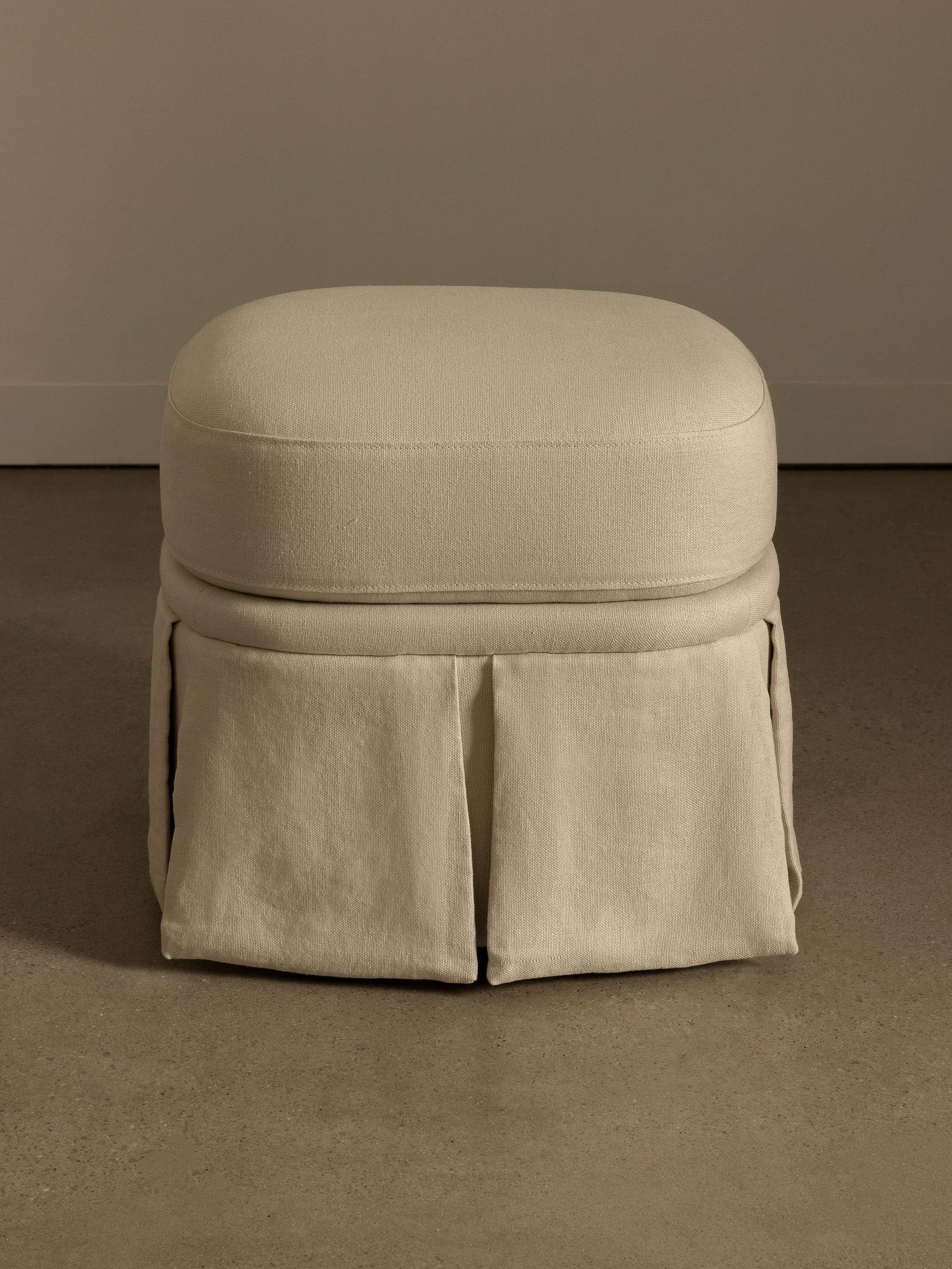 Nora Ottoman Creme Ottomans