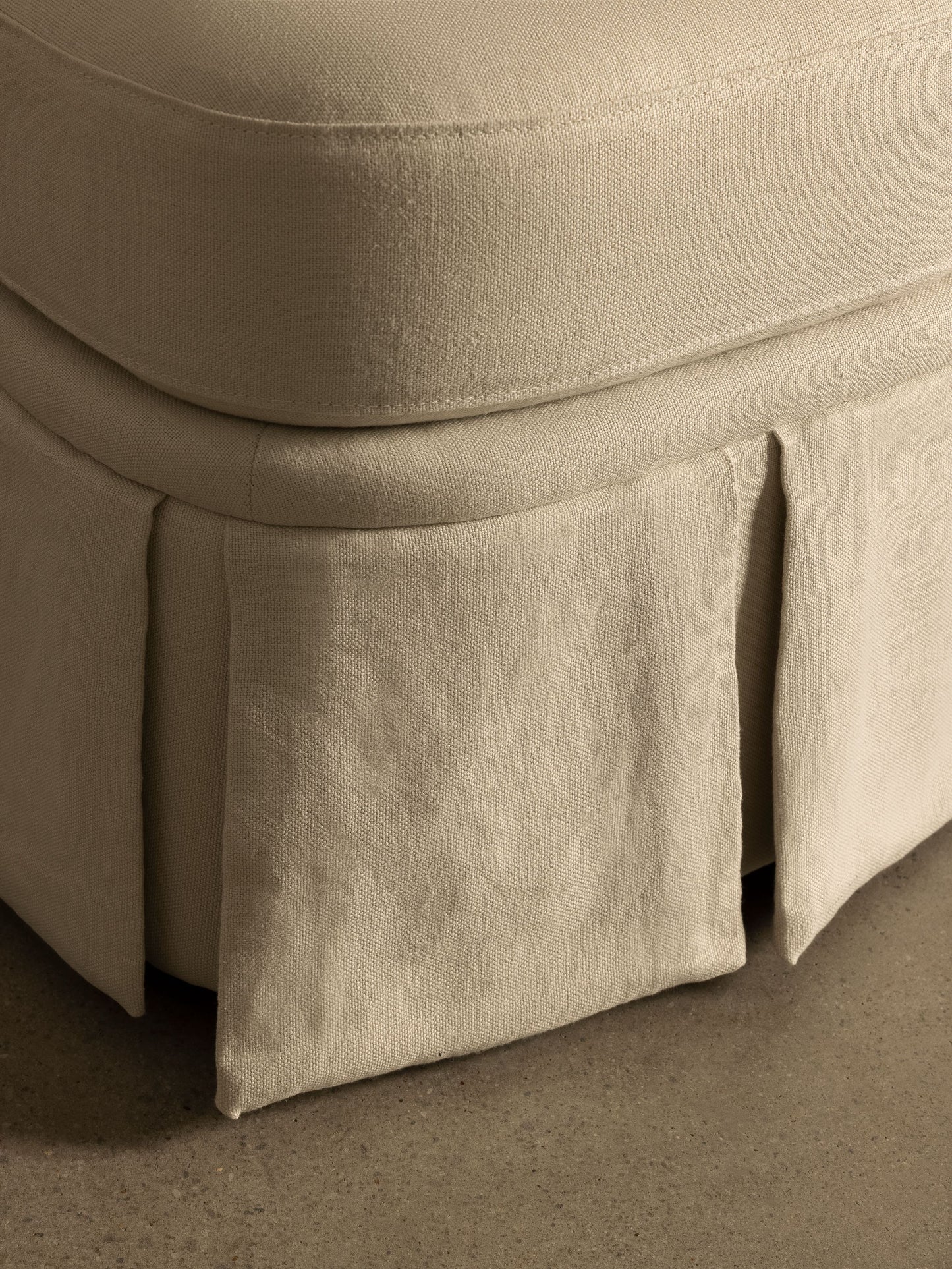 Nora Ottoman Creme Ottomans