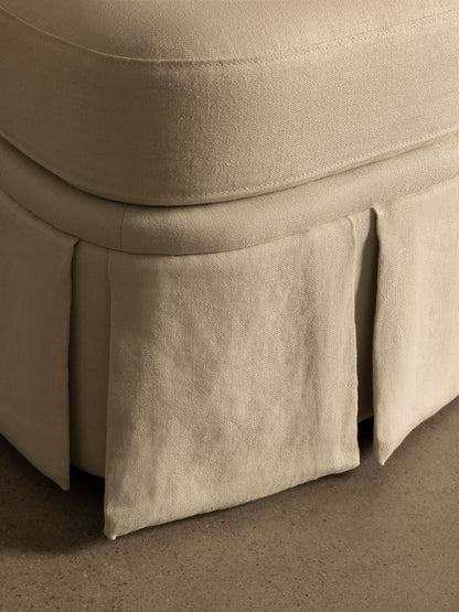 Nora Ottoman Creme Ottomans