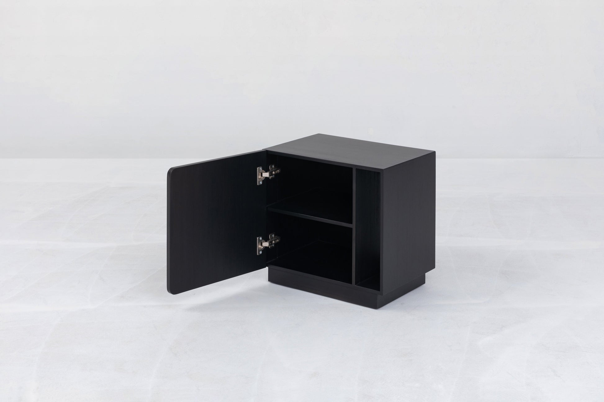 Noura Left Nightstand in Black by Sun at Six