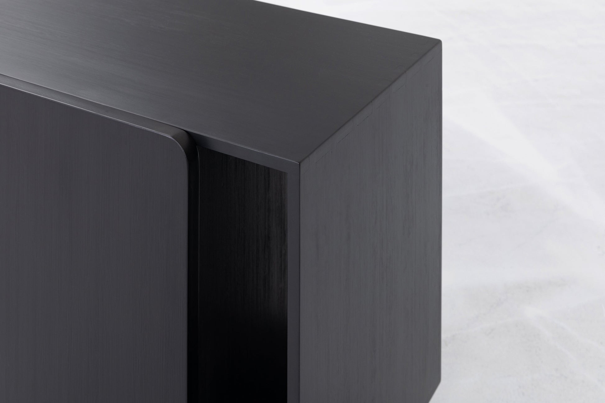 Noura Left Nightstand in Black by Sun at Six